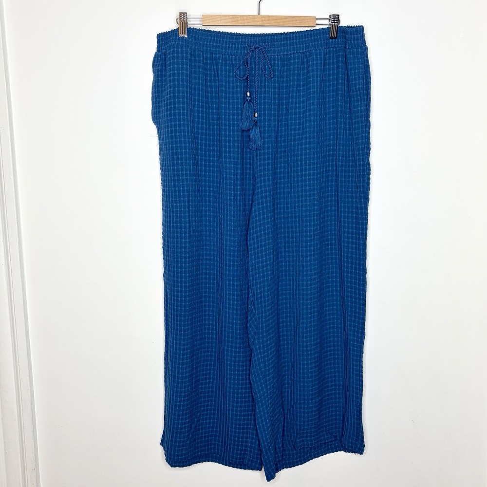 Jane and Delancey Matching Top Crop Pants Set Womens 2X Coastal Lagenlook Resort - Picture 8 of 10